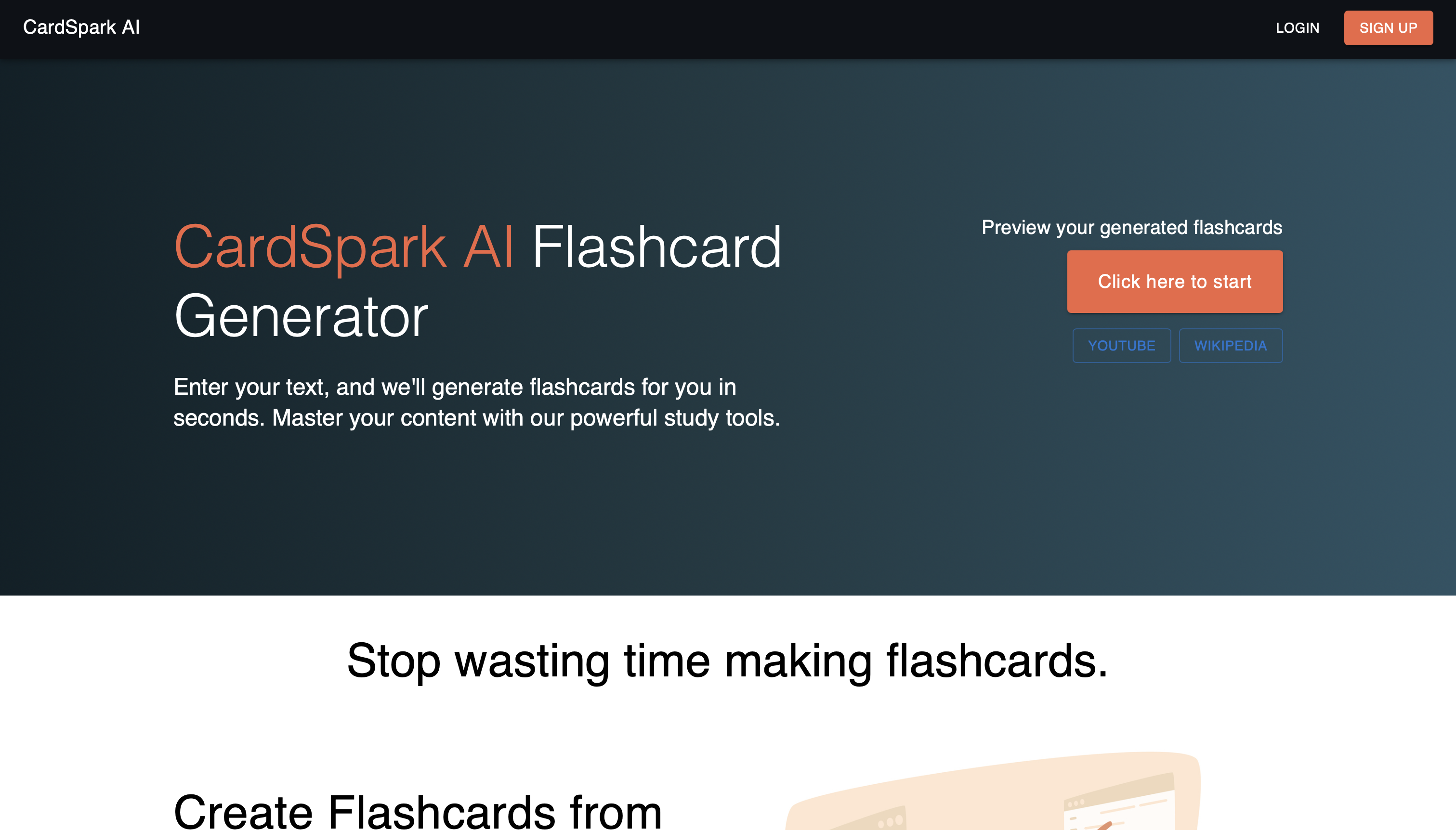 MindSpark – AI Flashcard Generator SaaS